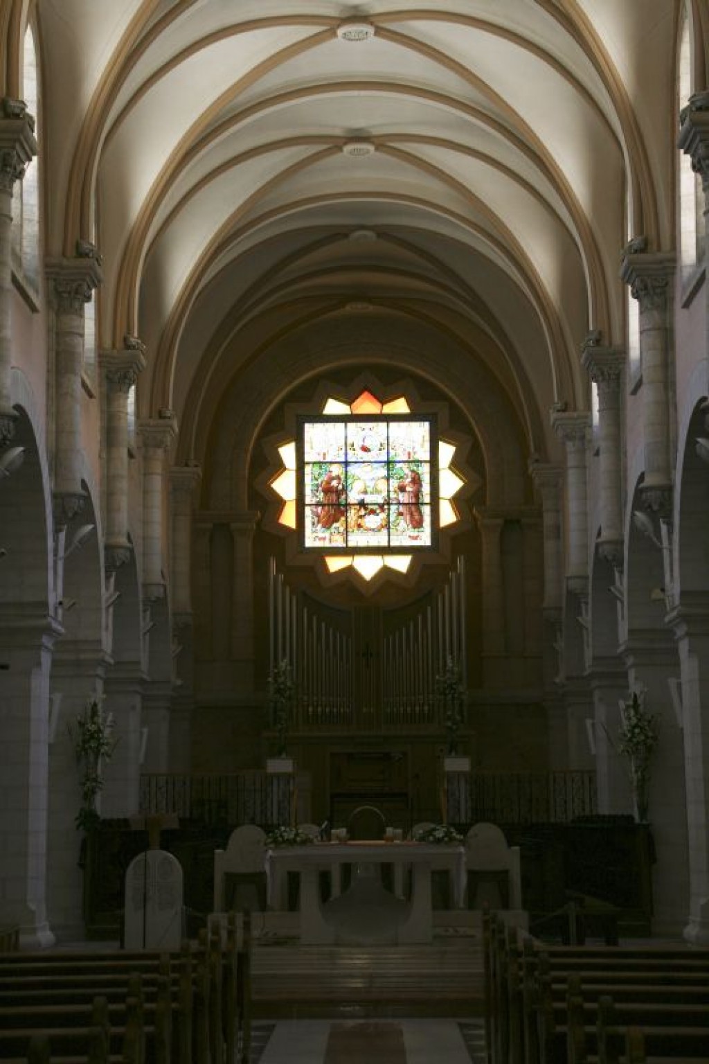 View of the interior of the Church of St. Catherine.